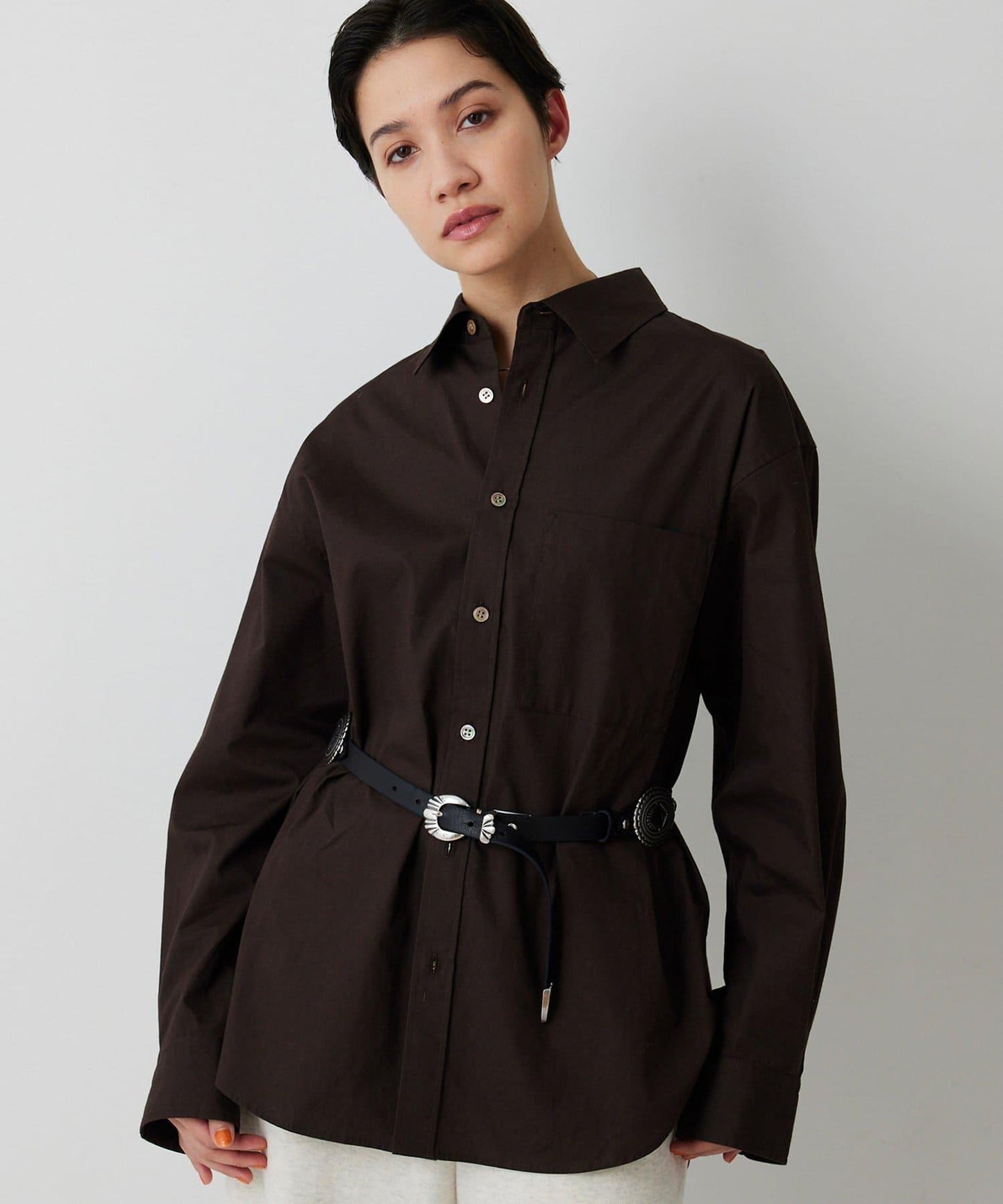 <インフルエンサーコラボ>寬鬆襯衫