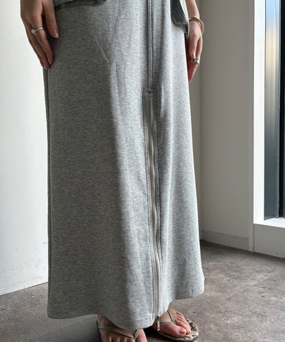 前中拉鍊衛衣裙