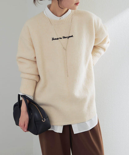 棉天絲標誌刺繡襯衫