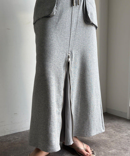 前中拉鍊衛衣裙