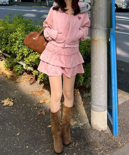 【RMAF】仿顏料風格衛衣拼接層疊半身裙