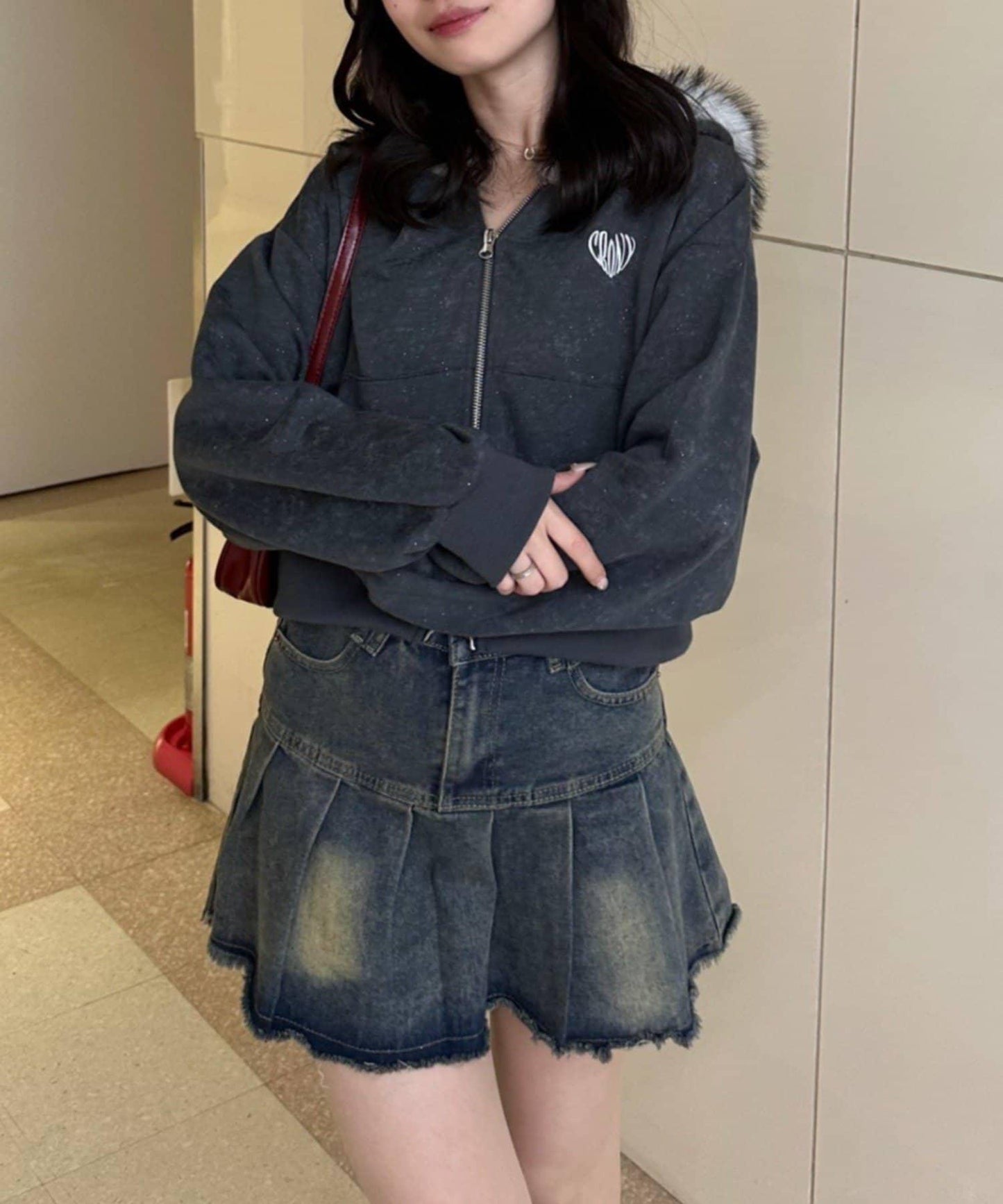 春季必買！【RMAF】仿舊色連帽毛絨衛衣