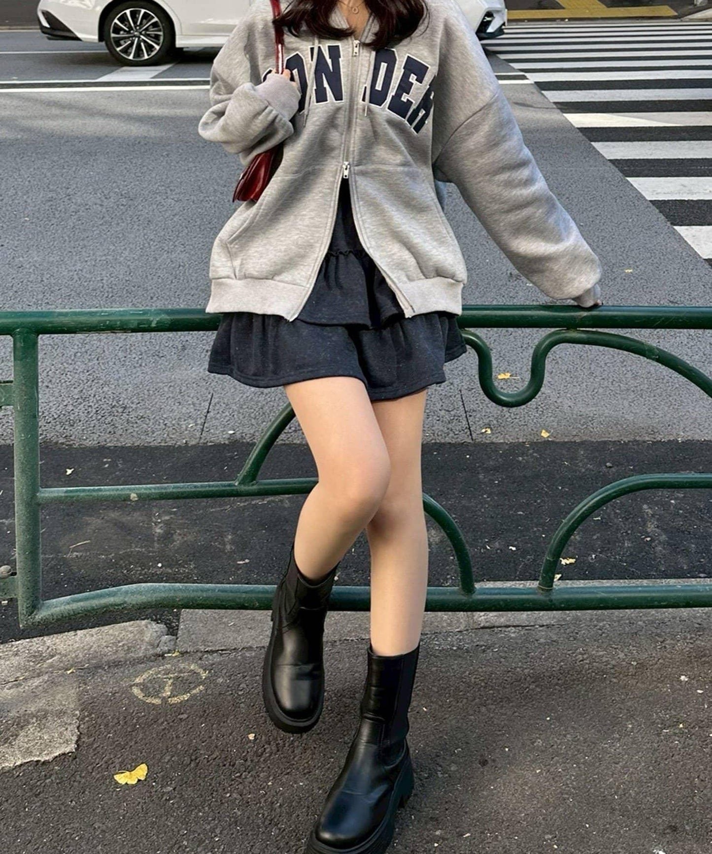 【RMAF】仿顏料風格衛衣拼接層疊半身裙