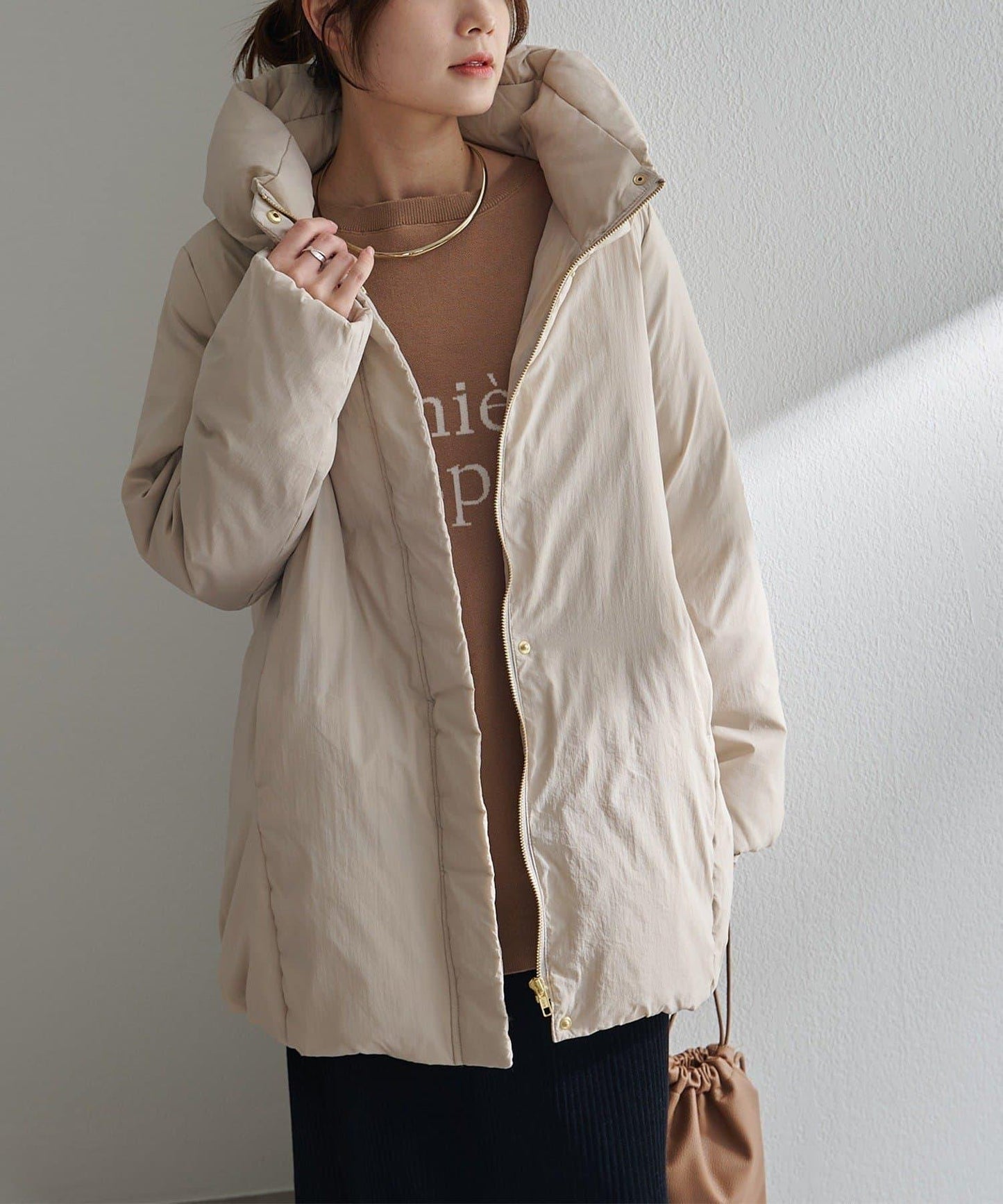 加厚立領羽絨夾克