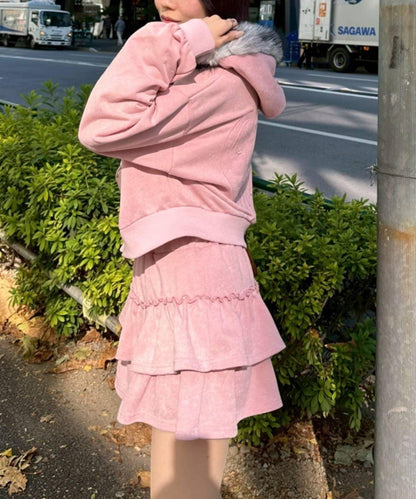 【RMAF】仿顏料風格衛衣拼接層疊半身裙