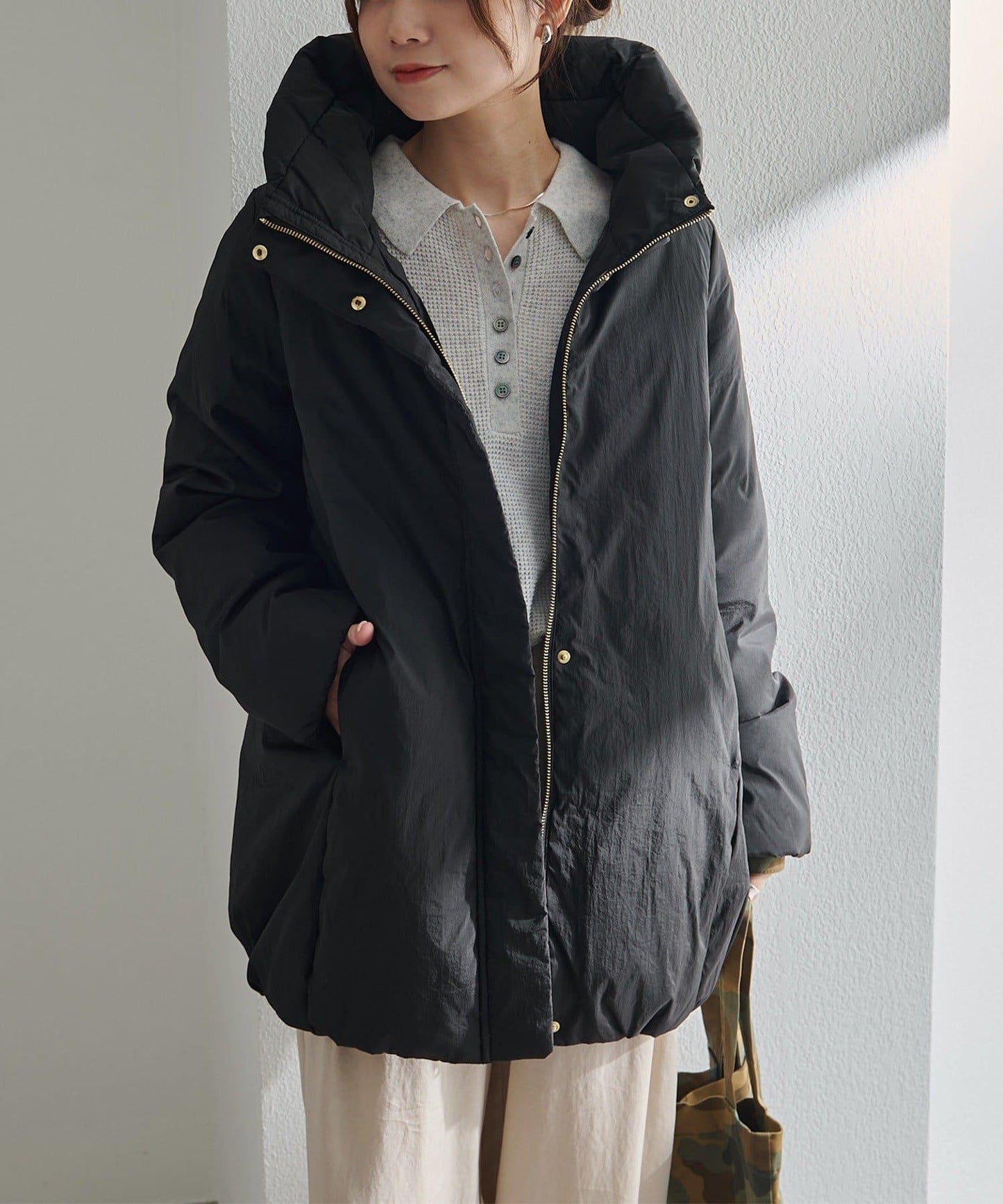 加厚立領羽絨夾克