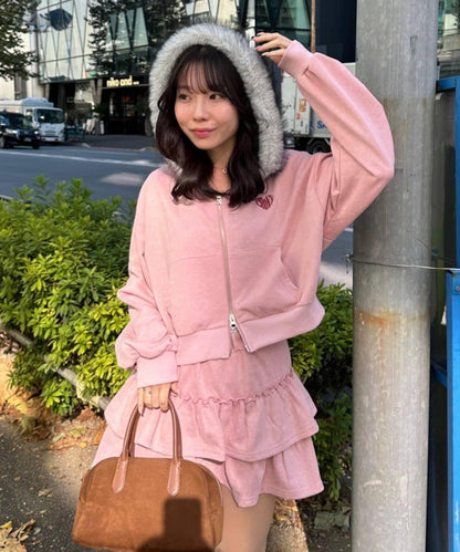 春季必買！【RMAF】仿舊色連帽毛絨衛衣