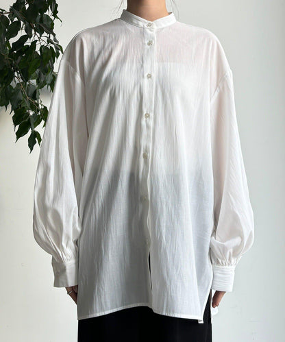 針織背心×襯衫套裝