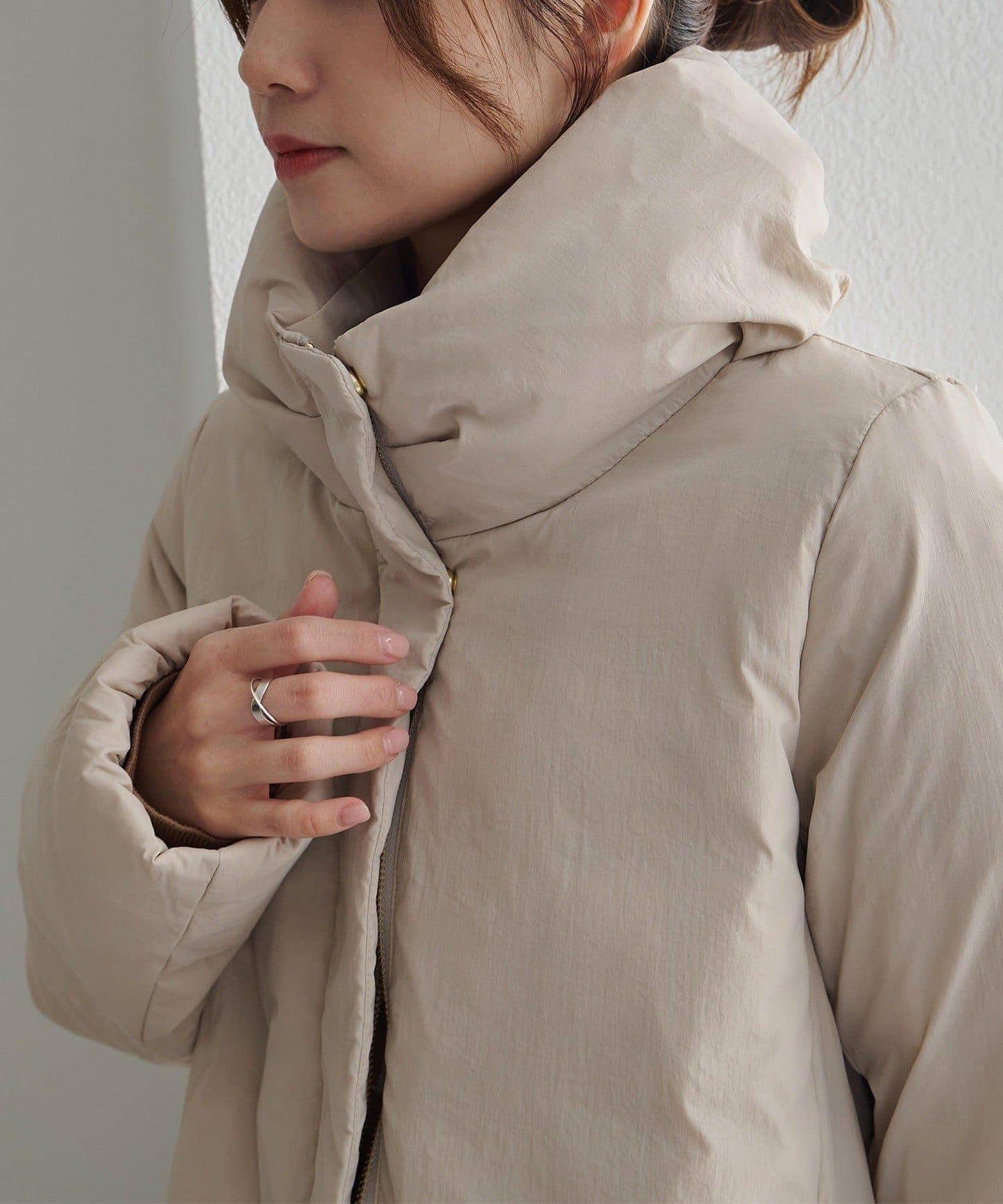 加厚立領羽絨夾克