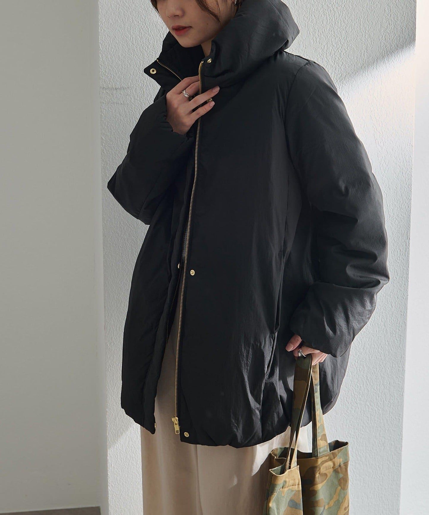 加厚立領羽絨夾克