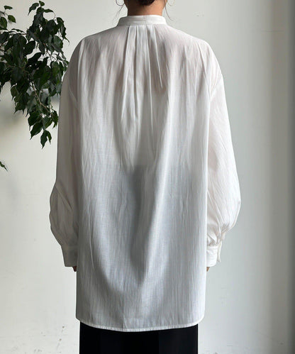 針織背心×襯衫套裝