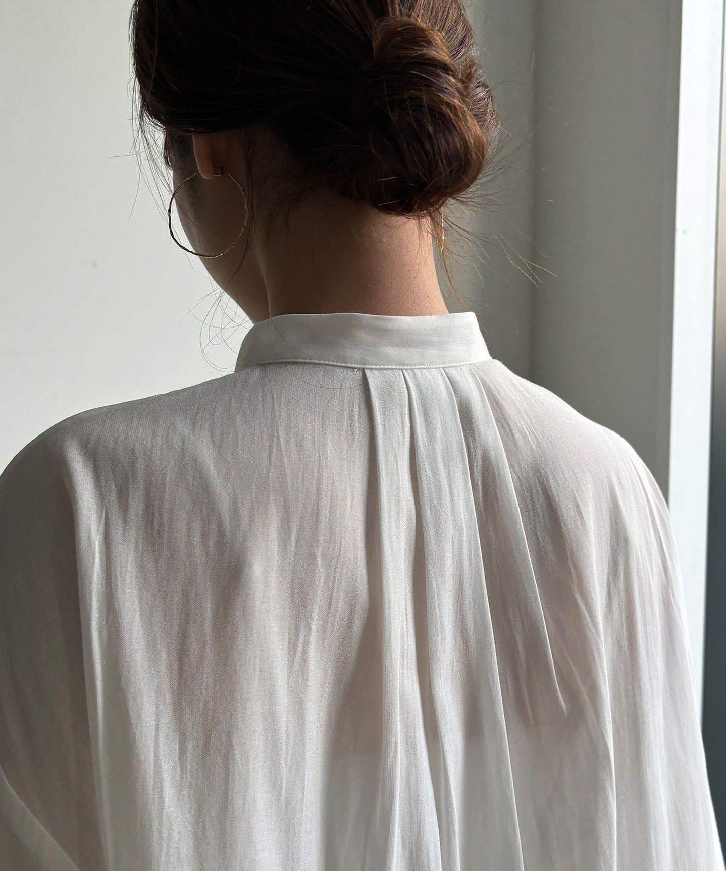 針織背心×襯衫套裝