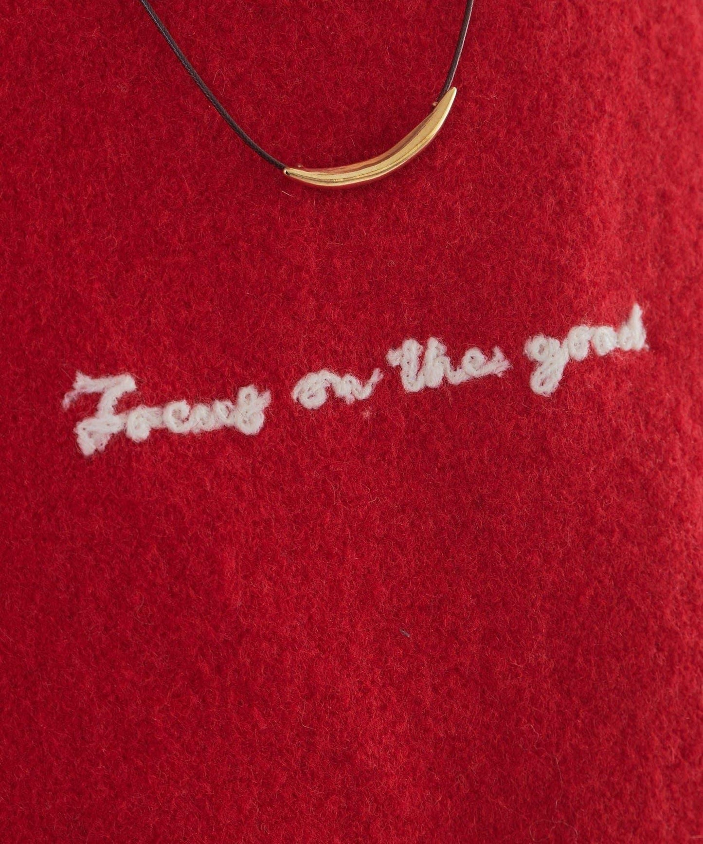 logo刺繡針織套頭衫