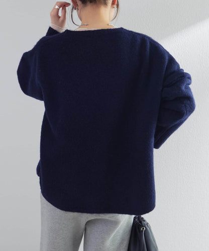 logo刺繡針織套頭衫