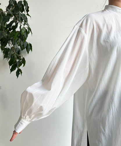 針織背心×襯衫套裝