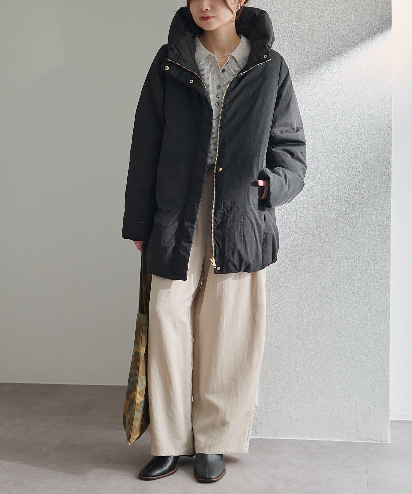 加厚立領羽絨夾克