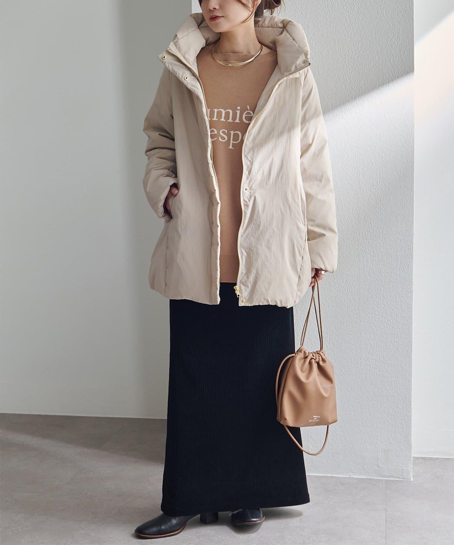 加厚立領羽絨夾克