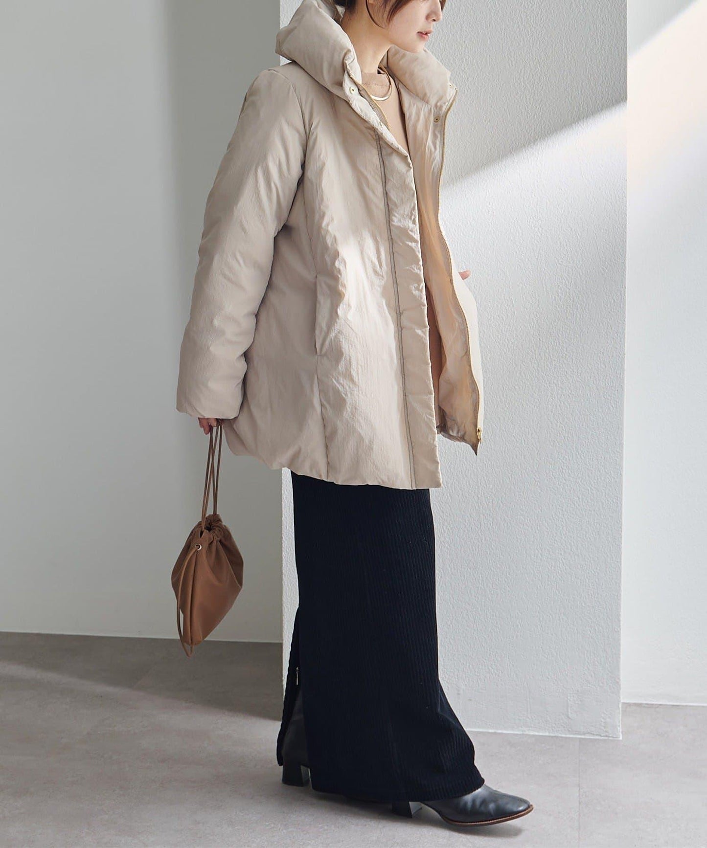 加厚立領羽絨夾克