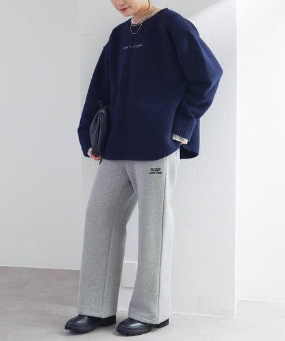 logo刺繡針織套頭衫