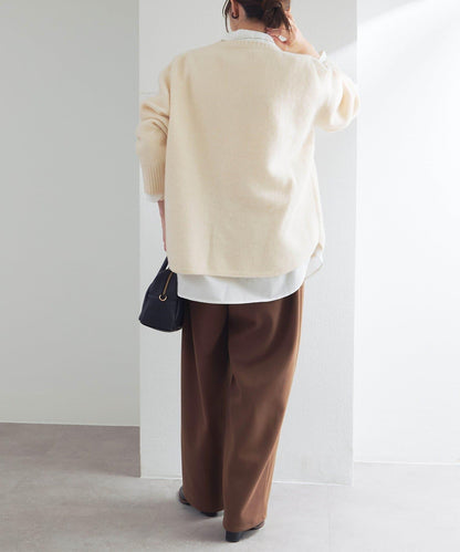 logo刺繡針織套頭衫