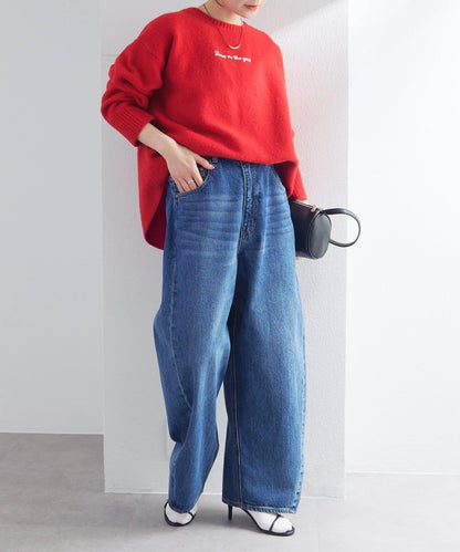 logo刺繡針織套頭衫