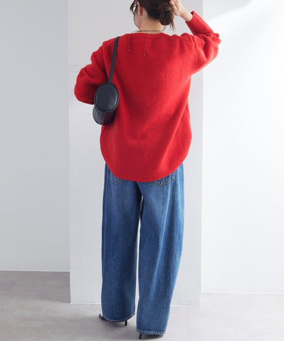 logo刺繡針織套頭衫