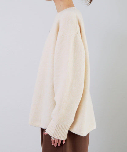 logo刺繡針織套頭衫