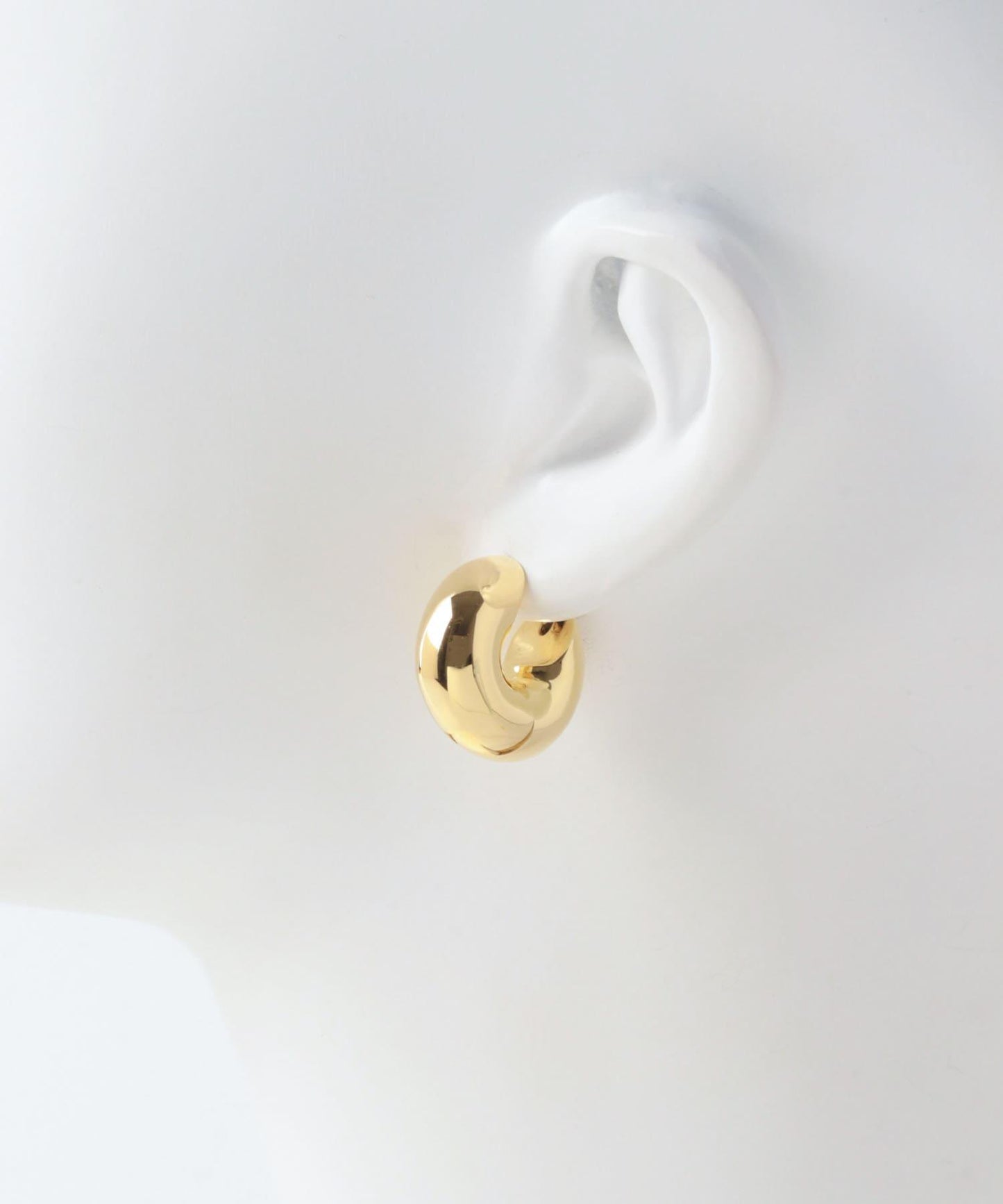 SPHERE金色圓環耳環