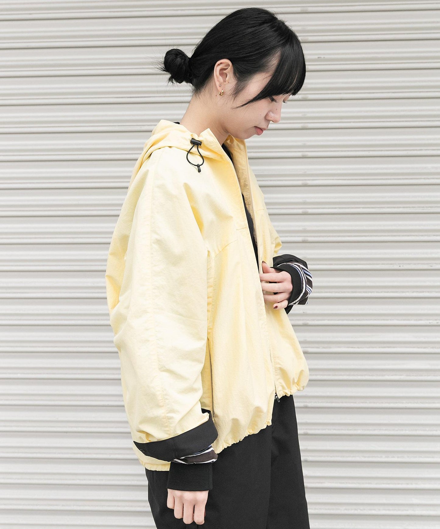 UR TECH尼龍塔夫綢拉鍊外套