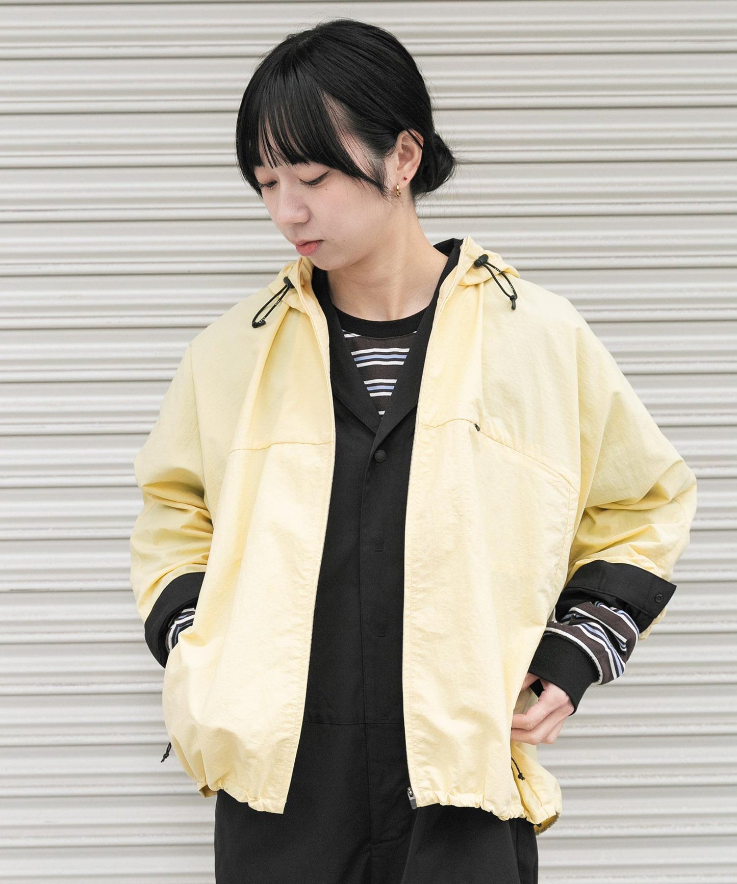 UR TECH尼龍塔夫綢拉鍊外套