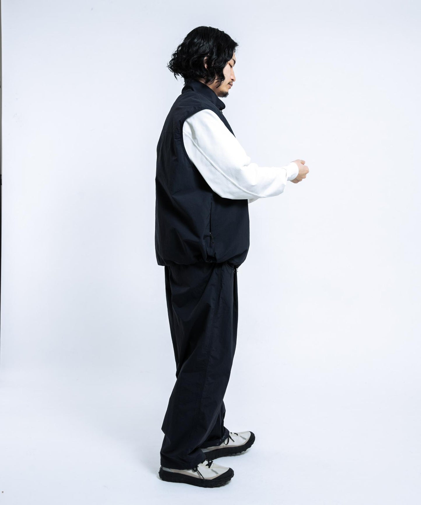 『UR TECH』尼龍塔夫綢長褲