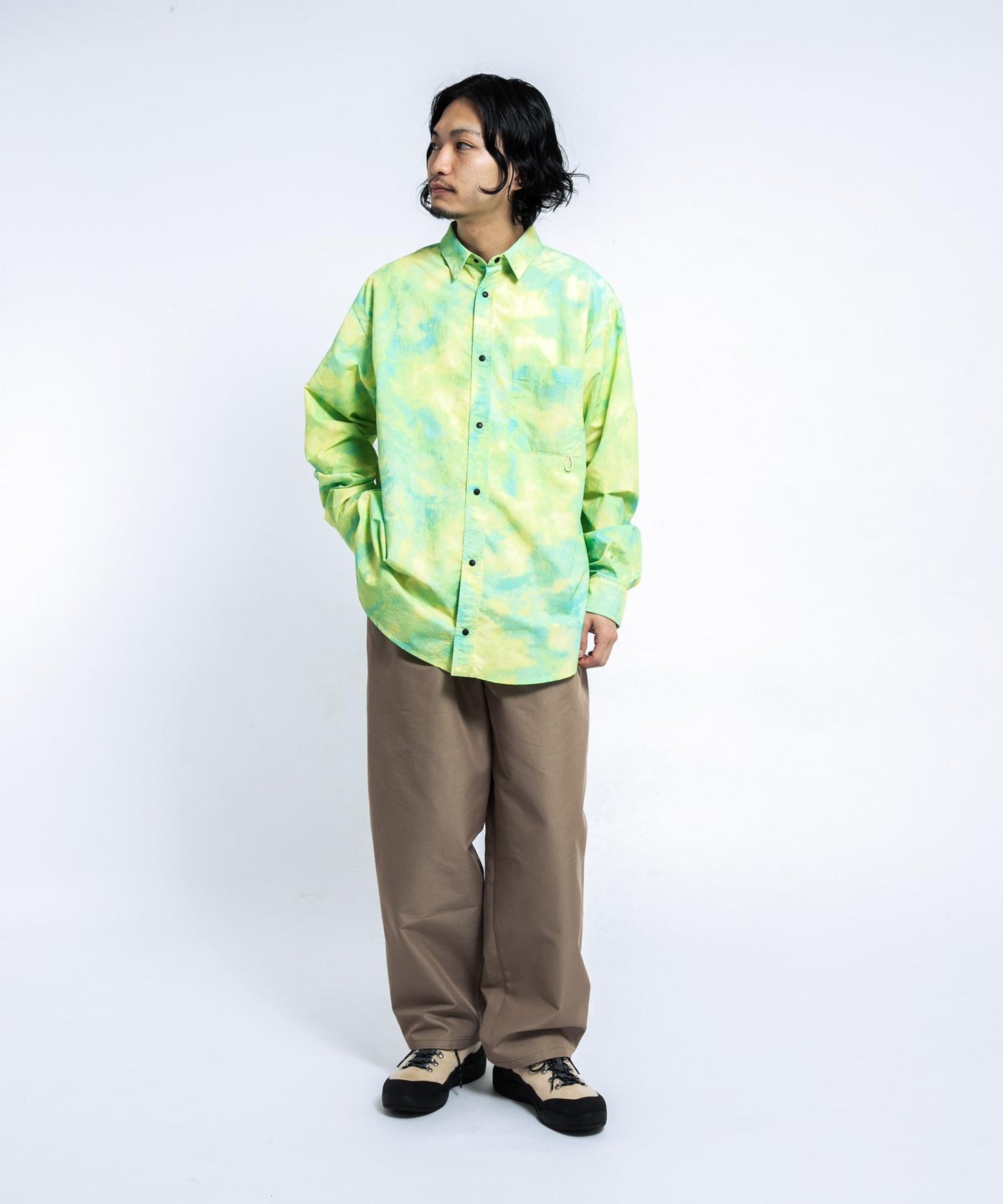 UR TECH尼龍塔夫綢長袖襯衫