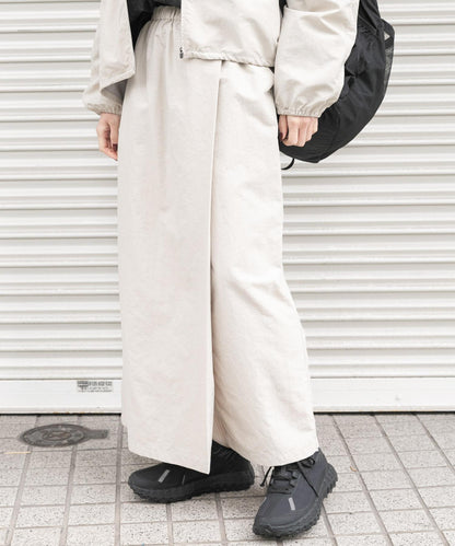 UR TECH尼龍塔夫綢裹身風半身裙