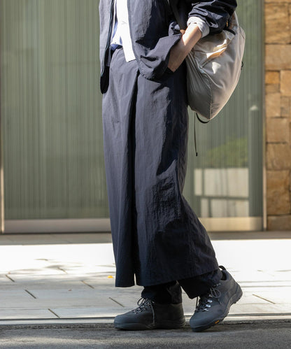 UR TECH尼龍塔夫綢裹身風半身裙