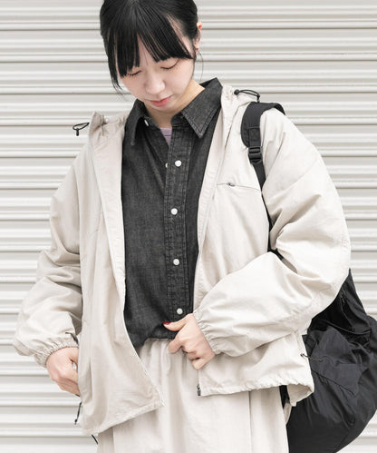 UR TECH尼龍塔夫綢拉鍊外套