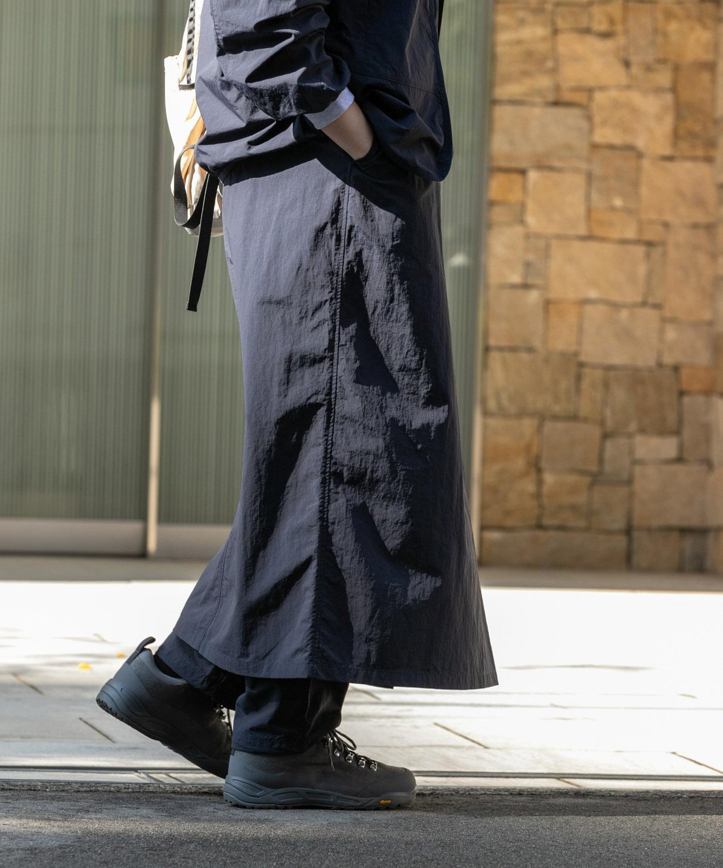 UR TECH尼龍塔夫綢裹身風半身裙