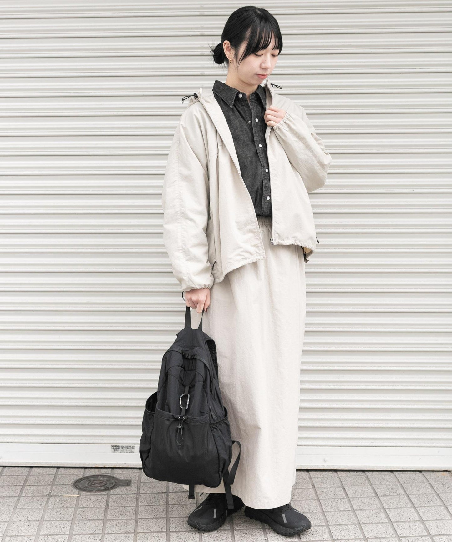 UR TECH尼龍塔夫綢拉鍊外套