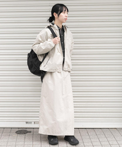 UR TECH尼龍塔夫綢裹身風半身裙