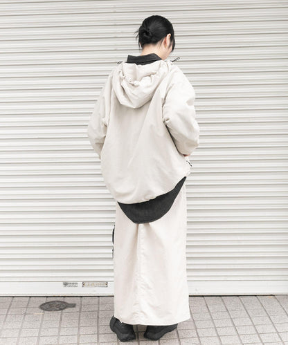 UR TECH尼龍塔夫綢裹身風半身裙