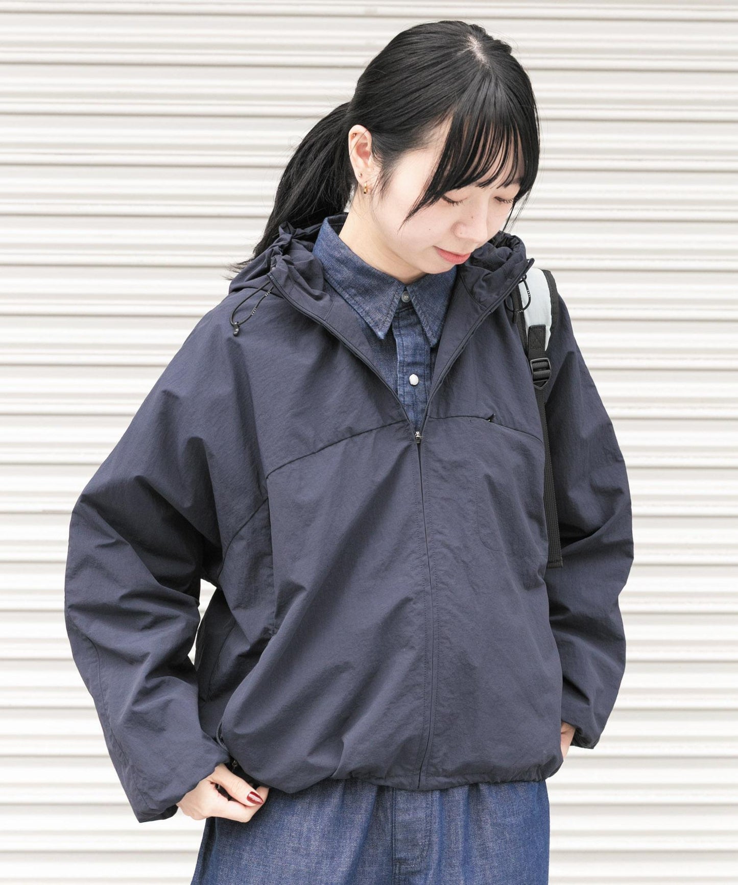 UR TECH尼龍塔夫綢拉鍊外套