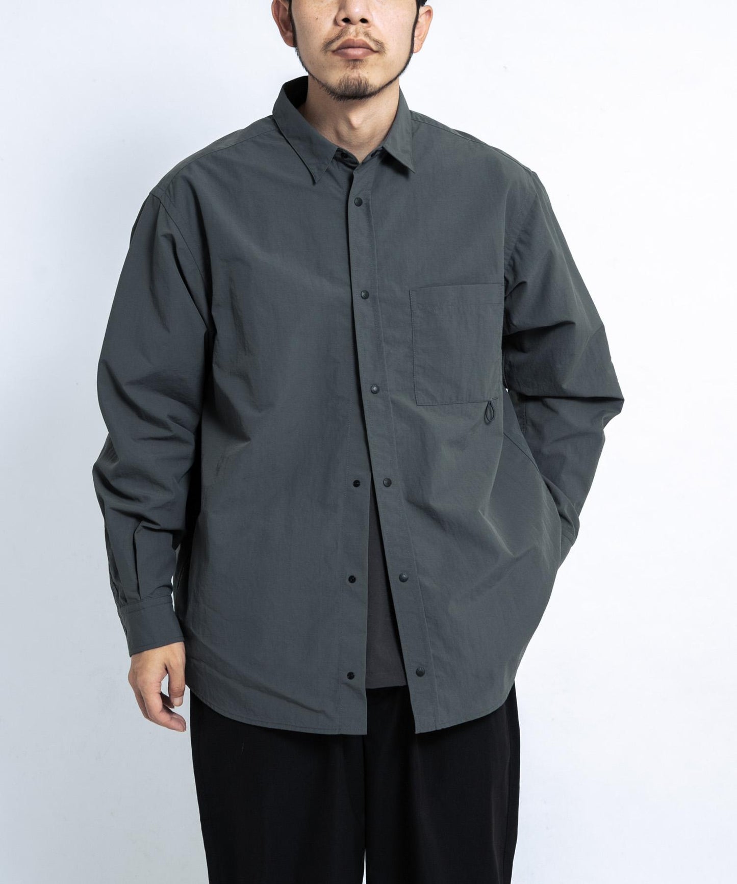 UR TECH尼龍塔夫綢長袖襯衫