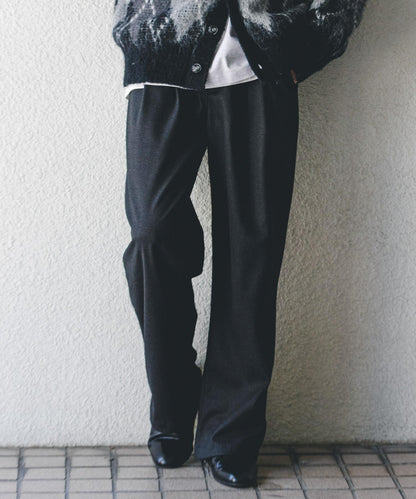 磨毛休閒寬腿褲