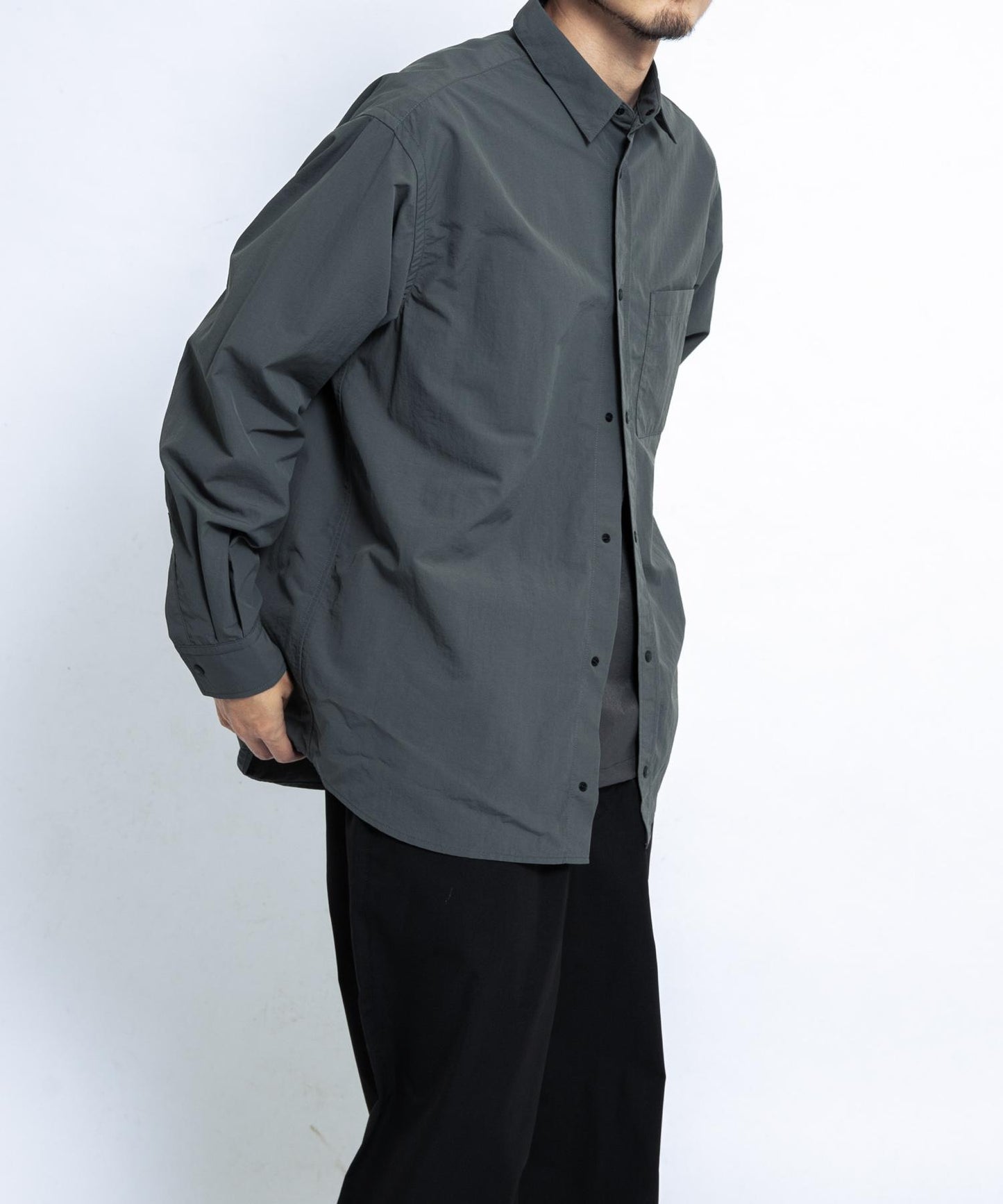 UR TECH尼龍塔夫綢長袖襯衫