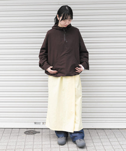 UR TECH尼龍塔夫綢裹身風半身裙