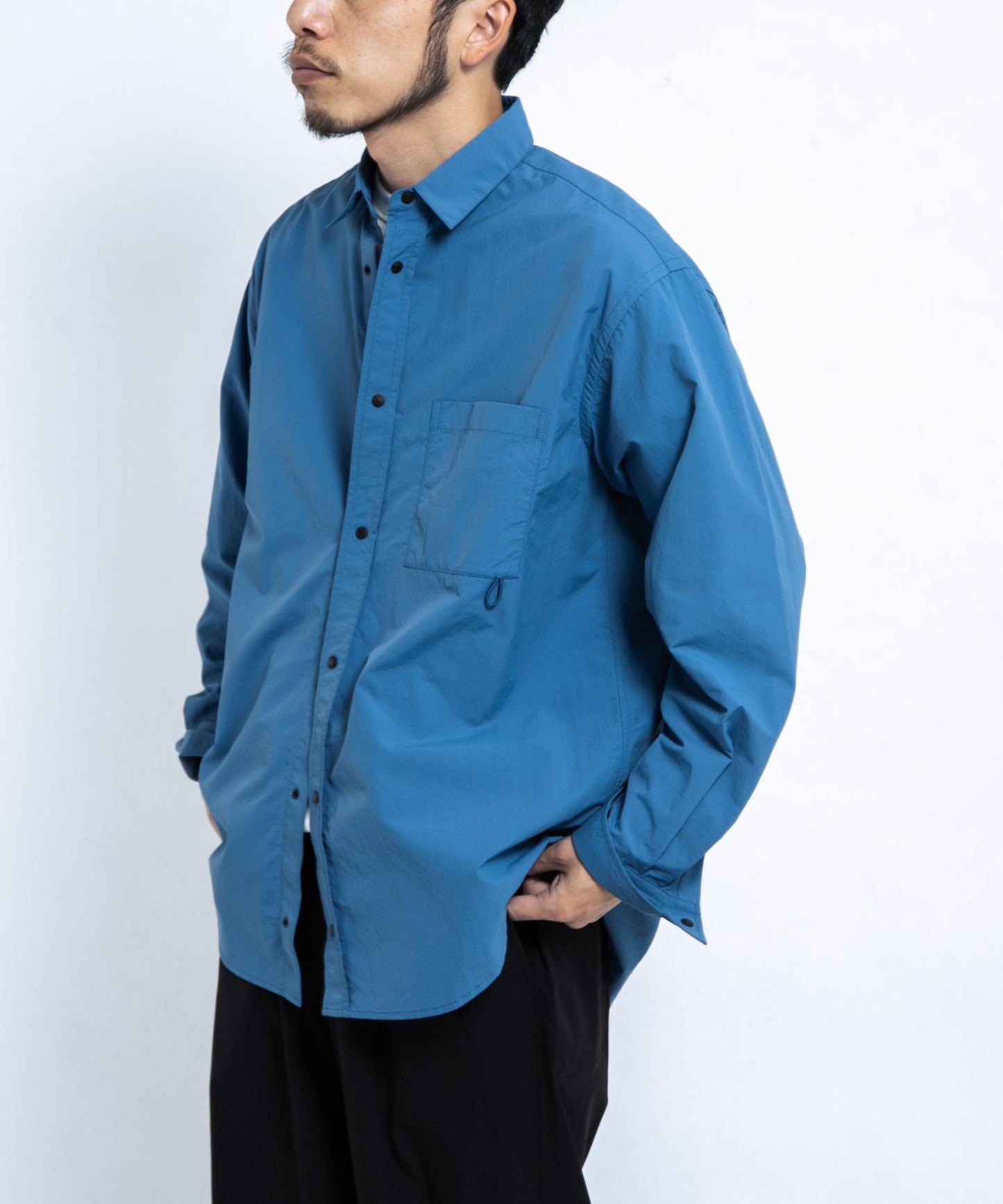 UR TECH尼龍塔夫綢長袖襯衫