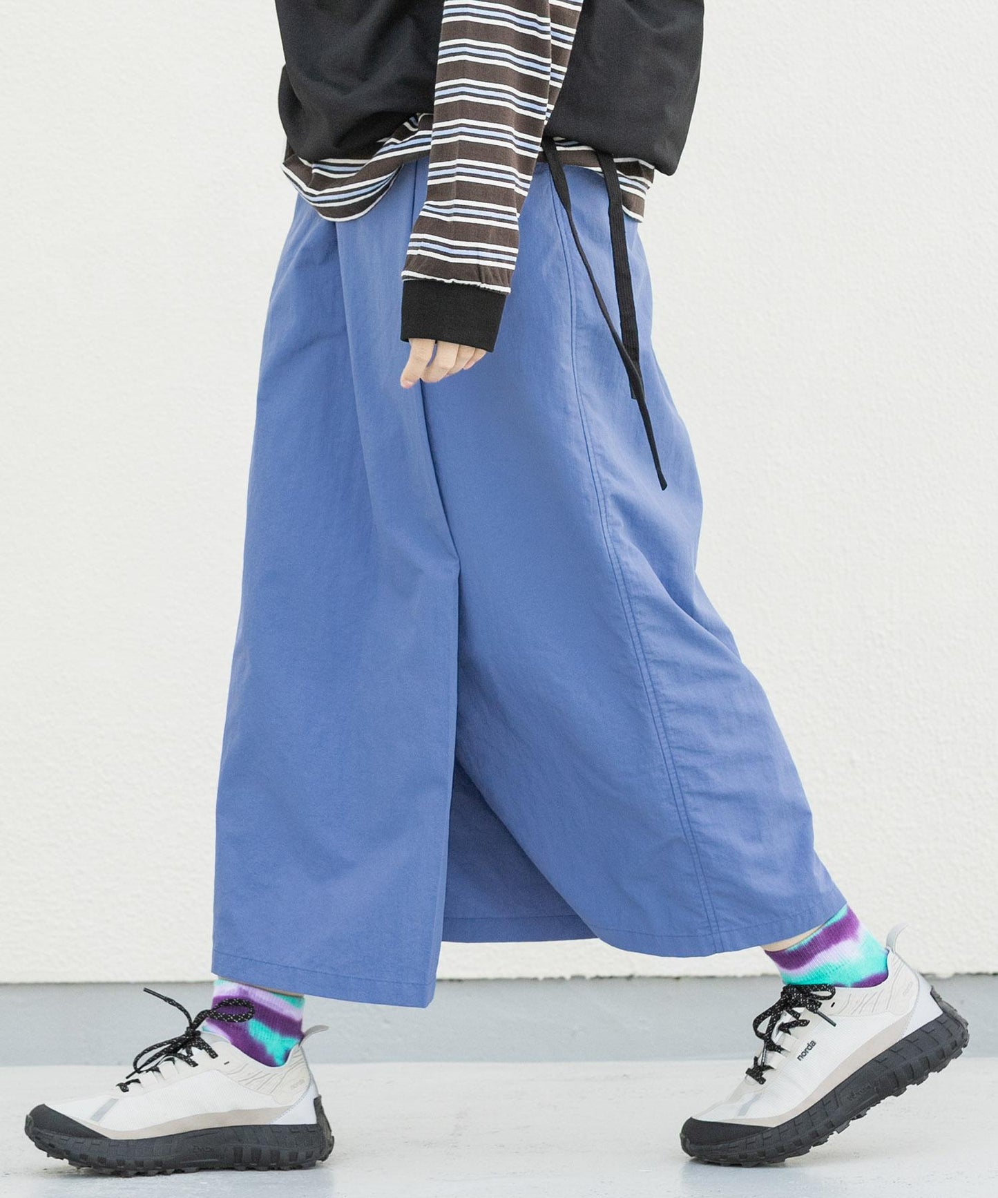 UR TECH尼龍塔夫綢裹身風半身裙