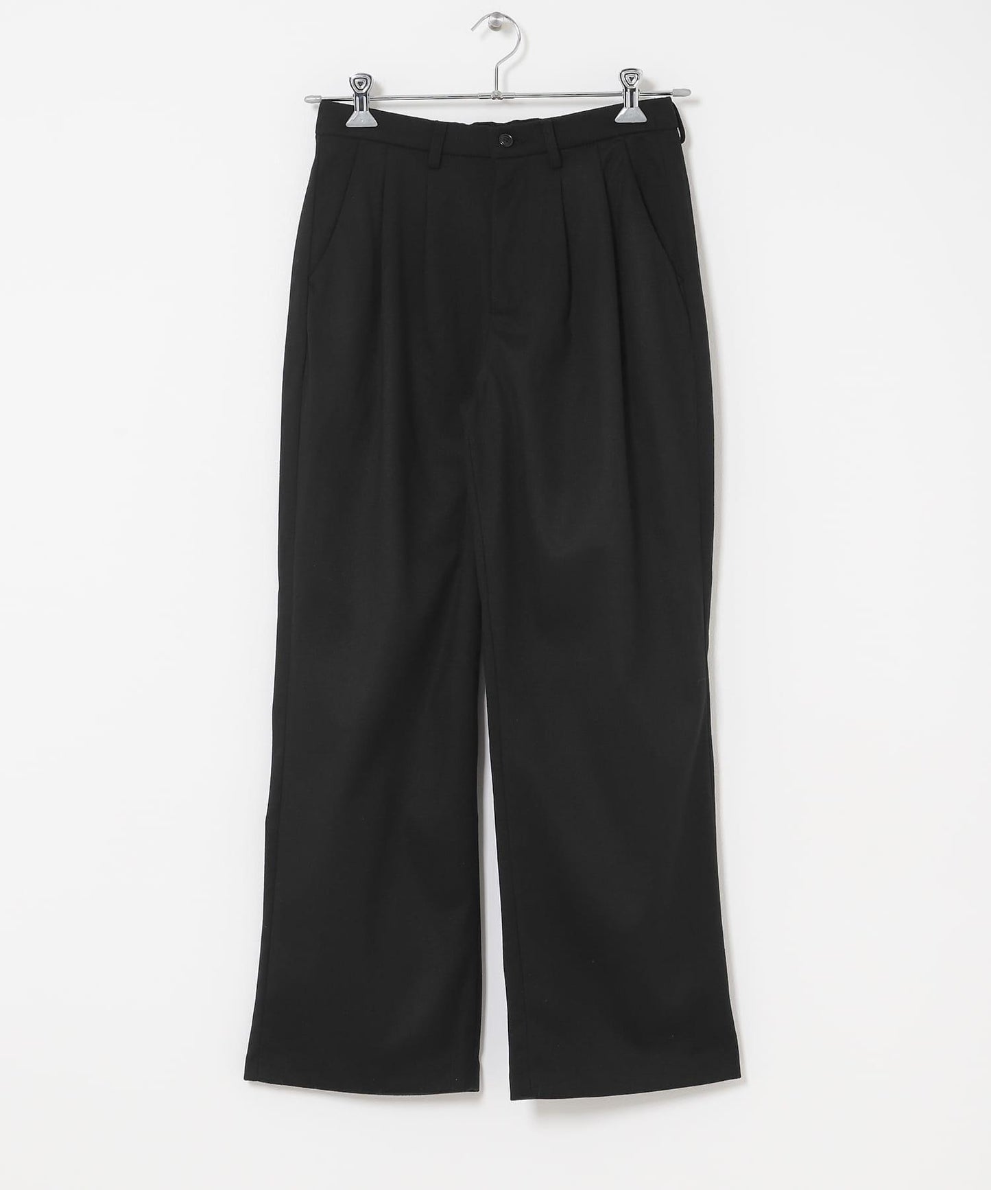 磨毛休閒寬腿褲