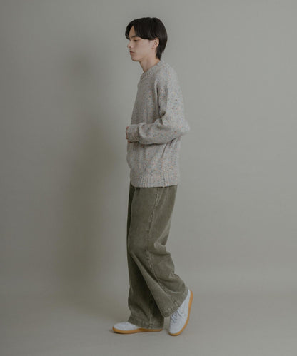 可水洗彩色紗點針織套頭衫