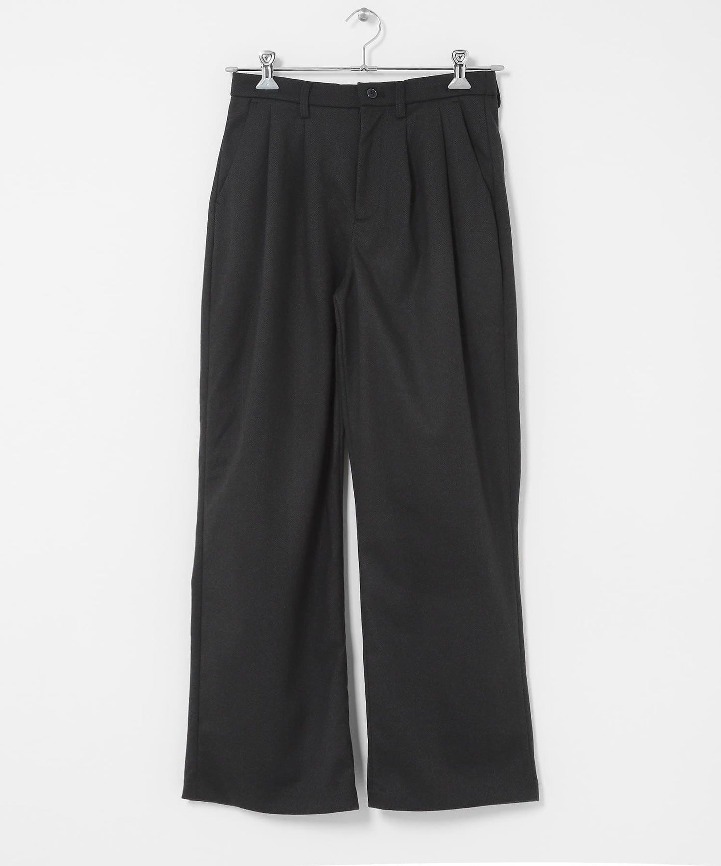 磨毛休閒寬腿褲