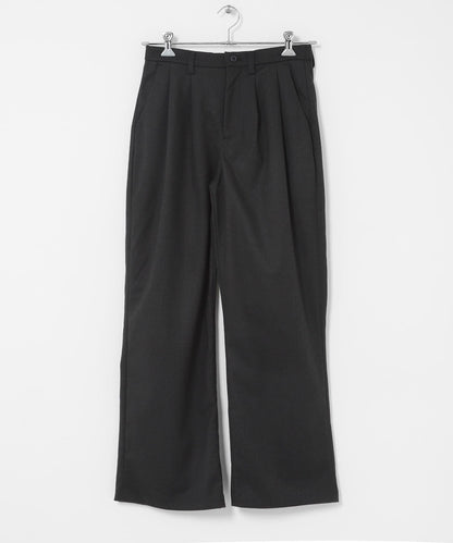 磨毛休閒寬腿褲